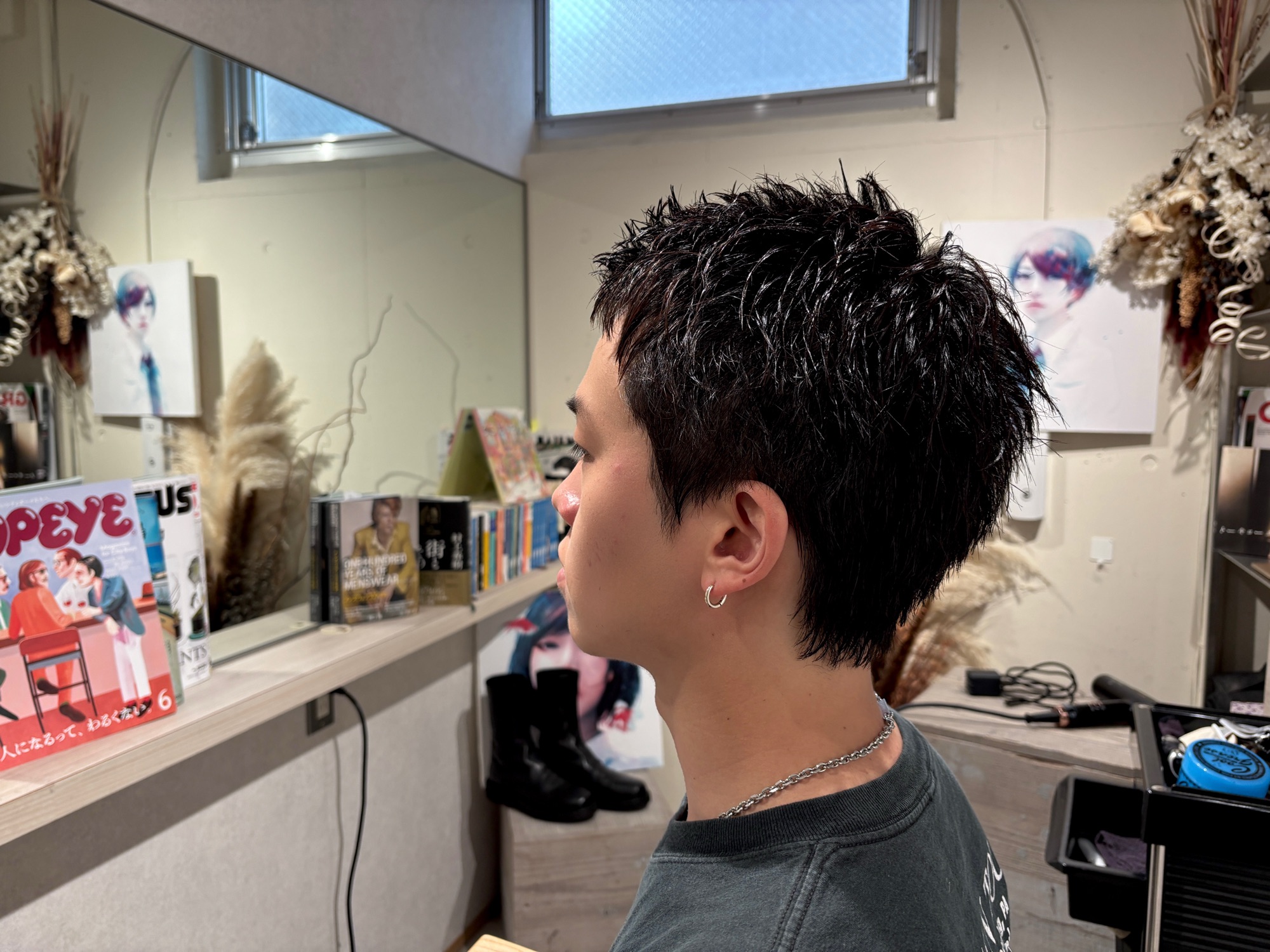 メンズカット　メンズショートカット　表参道メンズカット　メンズ専門美容師　ショートカット　スパイキーショート　スパイキー　ツンツンカット　ツンツンセット 畑成美 ベリーショートカット